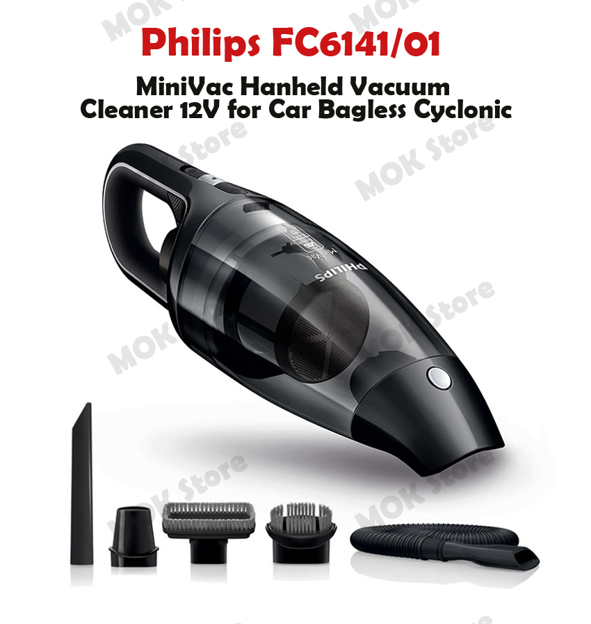 Philips FC6141 MiniVac Hanheld Vacuum Cleaner 12V for Car Bagless